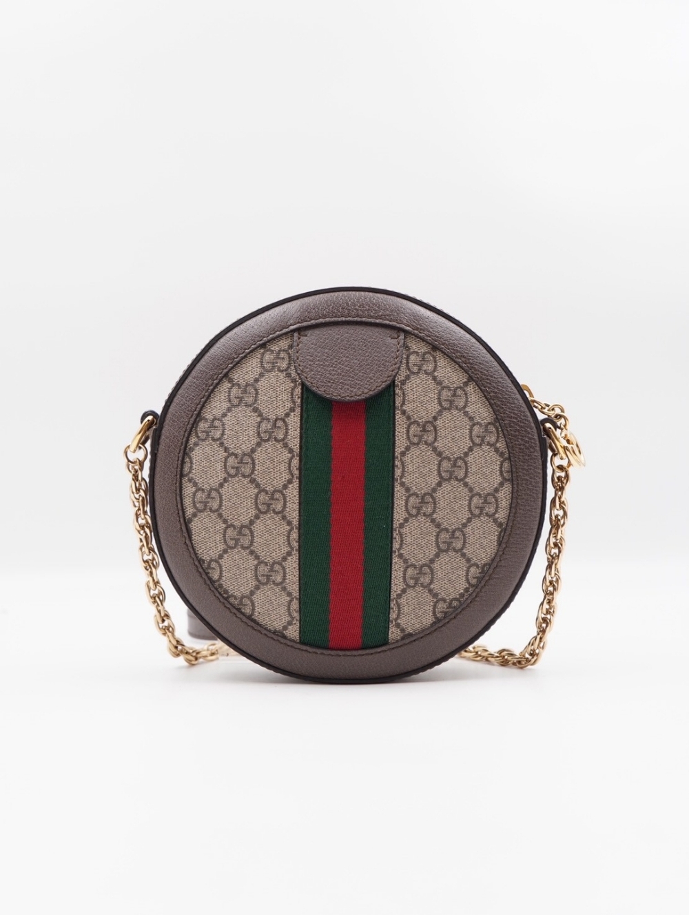 CG52 💗 Gucci Ophidia Mini Round Shoulder Crossbody Bag - Picture 3 of 13